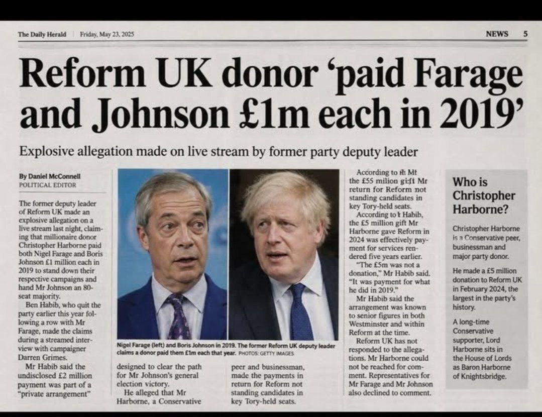 NWO_Covid_WW3's tweet photo. @OneFinanceGuy @nw_nicholas @declassifedUK 

Farage

Direct Bullion's Paul Withers = electronic warfare specialist.

Crypto &amp; aviation fuel #AMLglobal &amp; ChagosIslands &amp; BoJo to extend Ukraine war &amp; UK military contracts (warfare) #Qinetiq = Christopher Harborne.

WARFARE
#Reform #Farage https://t.co/CK5HNEIzRz
