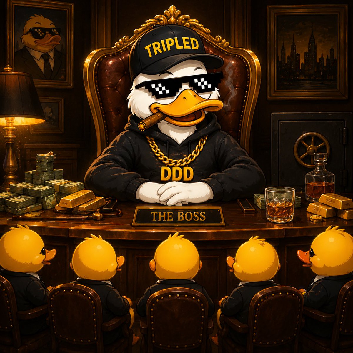 TripleD_Token's tweet photo. 🦆 $TripleD — DingleDobbyDuck

Every boss needs an army.

Ours is ready. 👑

The meeting has begun.

Make the World QUACK.

CA:

8iXQQPAQpAcNiypdYdBJBnDFKyDQdEgaZCPVNzzTpump

Comment “QUACK” 

#TripleD #Memecoin #Solana #DuckArmy https://t.co/sZFfZ4eouz