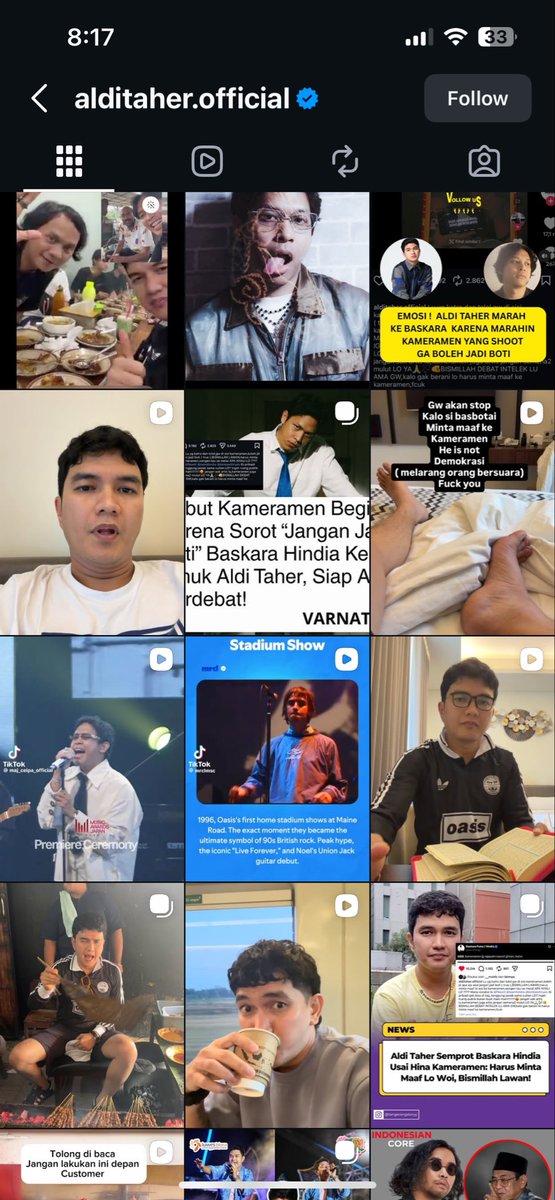 glassonme's tweet photo. Ini aldy taher ga cape apa yah? Nge up baskara mulu? Segitunya bgt yh  haus engagement nya lu? https://t.co/NT971F5amx