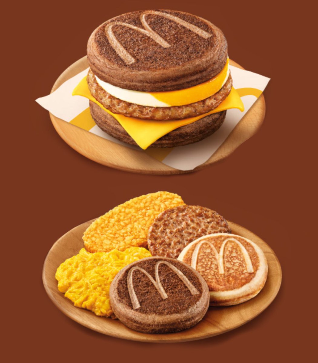 Dexerto's tweet photo. McDonald's is releasing a chocolate-flavored McGriddle for a limited time in Hong Kong https://t.co/Yhy9HueOLo