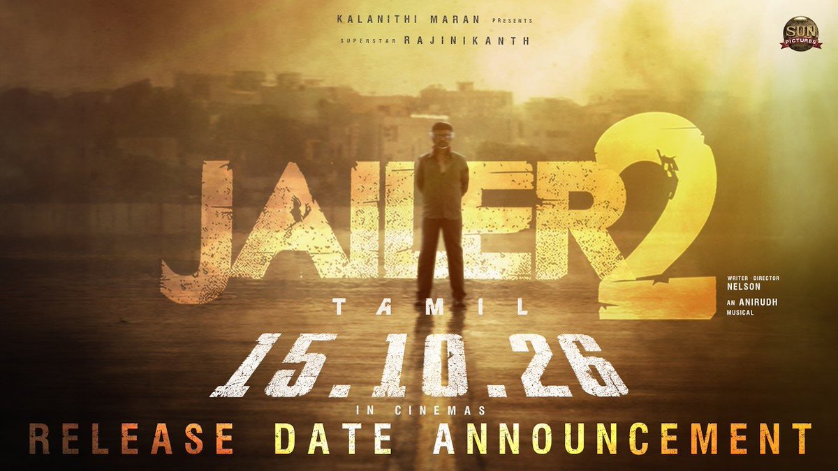 TeamSRajini's tweet photo. #Jailer2 Pan India Announcement 🌟 

Tamil ▶️  - https://t.co/4ufk8vLp65

Telugu ▶️ - https://t.co/I0vaC7eD7d

Hindi ▶️ -  https://t.co/z0fvscEVPe

Kannada ▶️ -
https://t.co/X9zMdYbKE2

@rajinikanth | #Rajinikanth https://t.co/Ik91ptcYAw