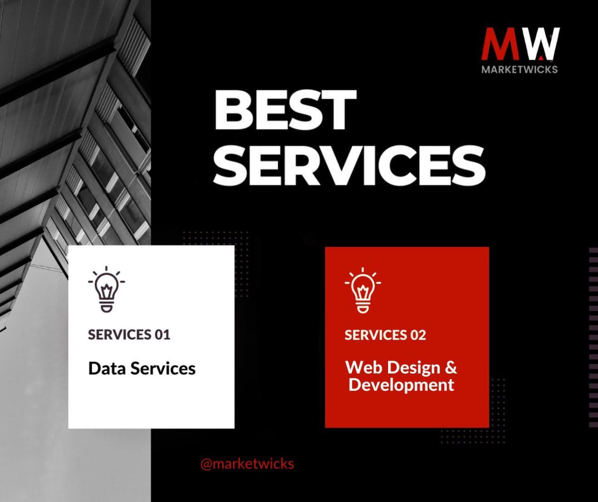 Marketwick_01's tweet photo. 🚀 Build smarter, grow faster! From 📊 Data Services to 💻 Web Design &amp; Development, we create digital solutions that drive results. Let's bring your vision to life. 🌐✨ 

#DataServices #WebDesign #WebDevelopment #DigitalSolutions #BusinessGrowth #TechSolutions  #MarketWicks https://t.co/5LWomqBjyE