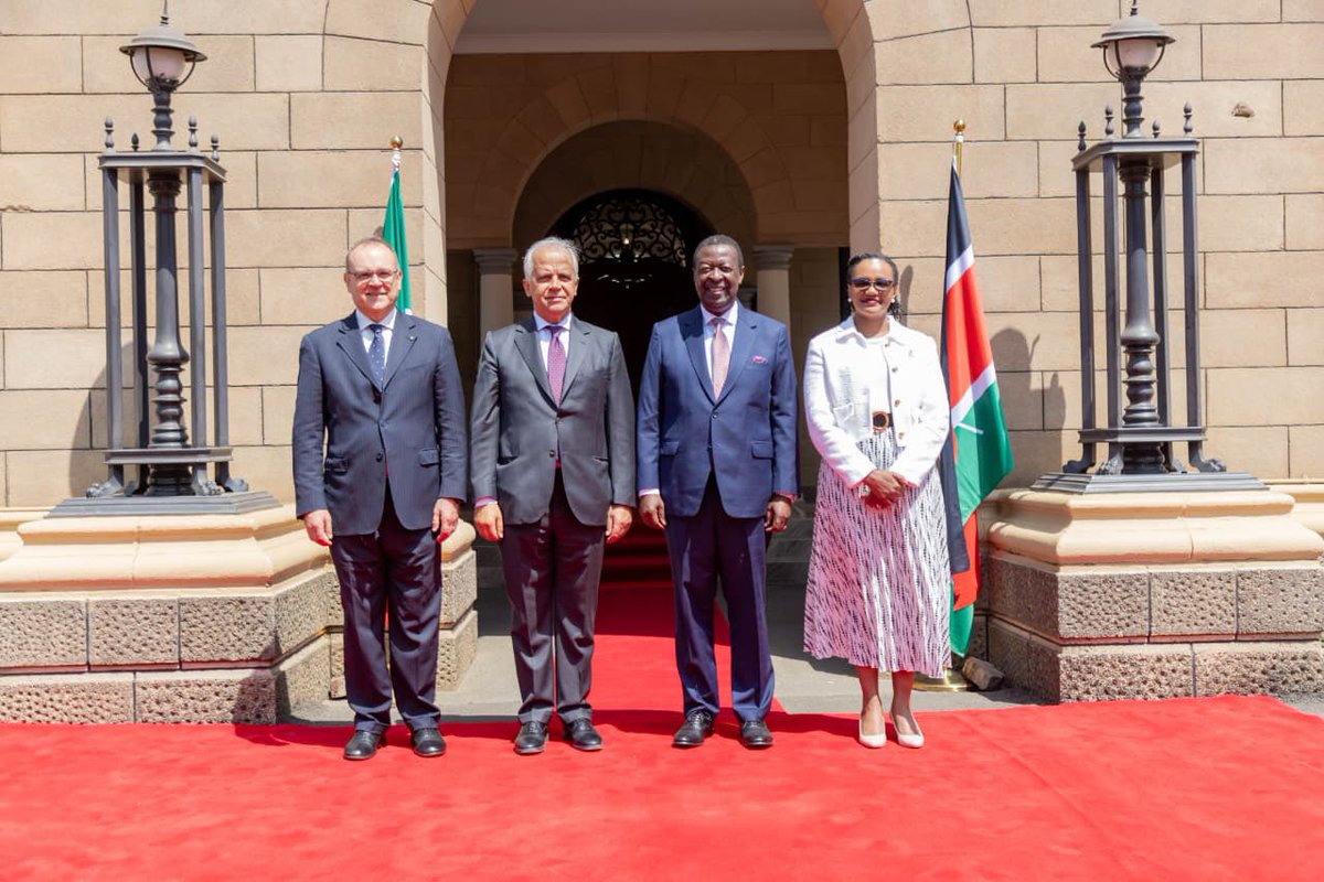 roselinenjogu's tweet photo. Kenya and Italy today have signed a migration and mobility MOU. This MOU creates a structure for Kazi Majuu to Italy, a framework to combat irregular/illegal migration, and to protect the welfare of Kenyans working in Italy. This win-win arrangement synergizes labour market disparities.