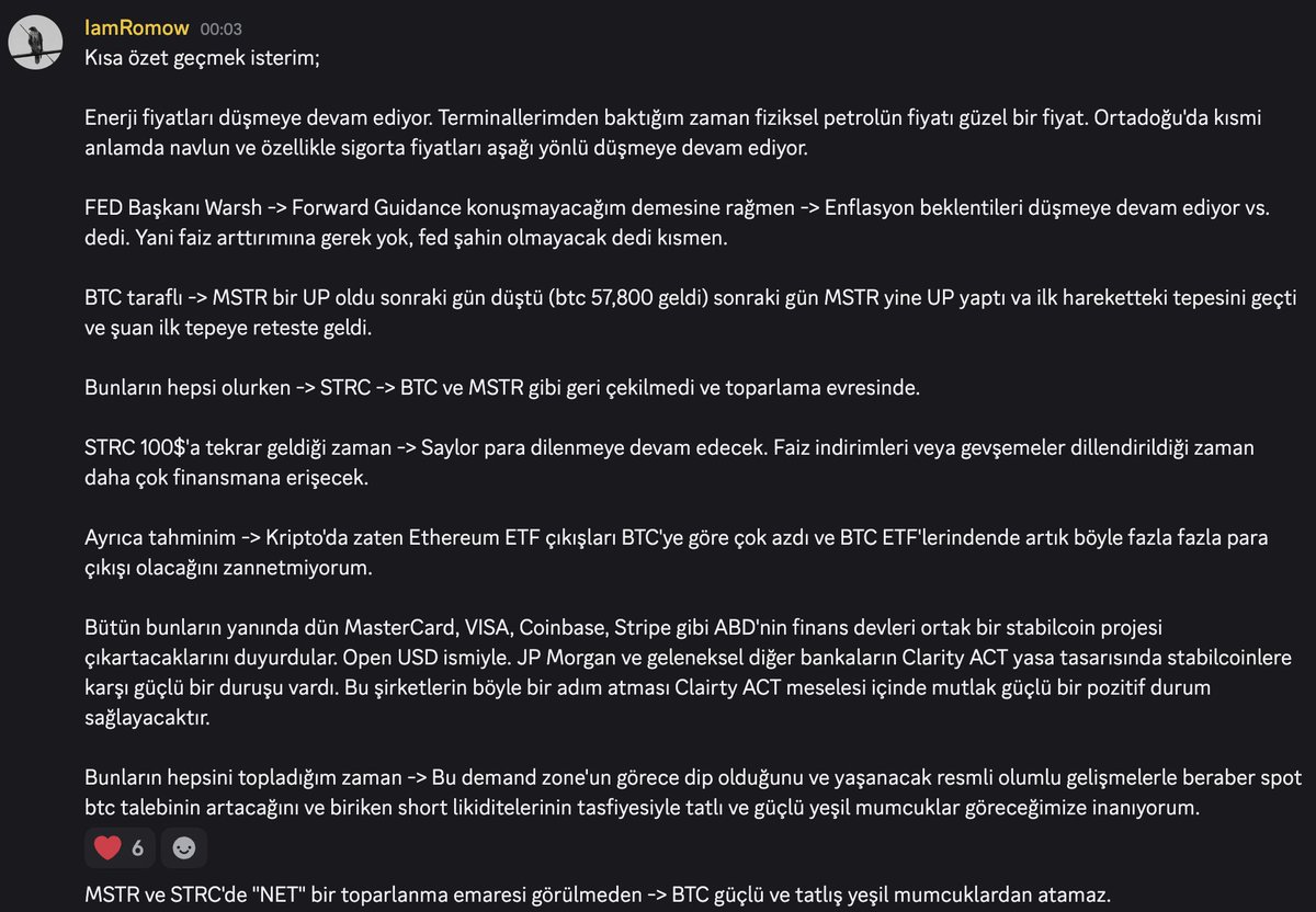 IamRomow's tweet photo. Dün gece dostların grubuna şöyle minik bir macro analiz bırakmıştım https://t.co/G00dWFOkFm