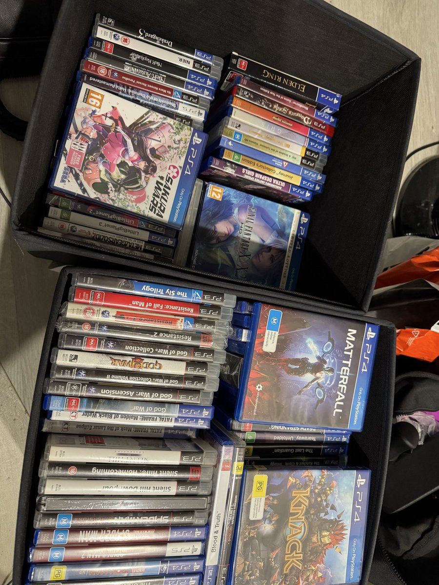 iamrysing's tweet photo. whole news made me want to resort my playstation games again. it’s crazy how much 6 years of game collecting would get me to

 i’m gonna miss this feeling once 2028 hits https://t.co/WLWLMae7h2