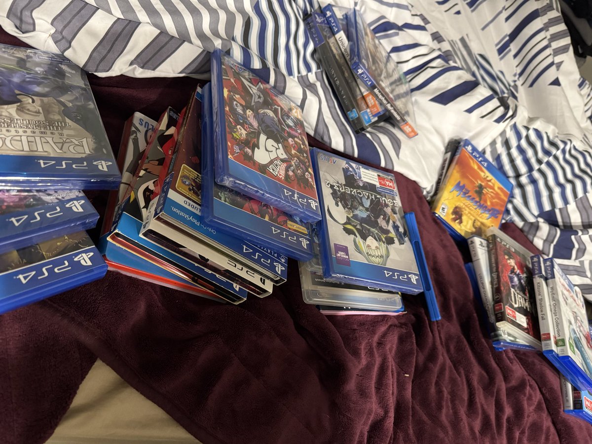 iamrysing's tweet photo. whole news made me want to resort my playstation games again. it’s crazy how much 6 years of game collecting would get me to

 i’m gonna miss this feeling once 2028 hits https://t.co/WLWLMae7h2