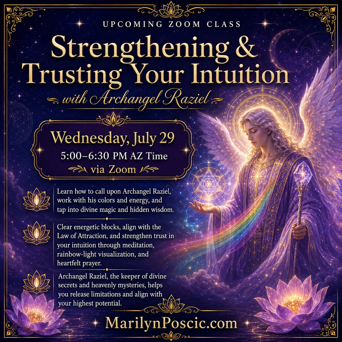 awakeningsnow's tweet photo. Are you ready to strengthen your intuition and trust the guidance already within you?
Learn more at https://t.co/Q7eYvNzhfz
#MarilynPoscic #ArchangelRaziel #Intuition #SpiritualGuidance #EnergyHealing #DivineWisdom #LawOfAttraction https://t.co/x7R3q6jH5d