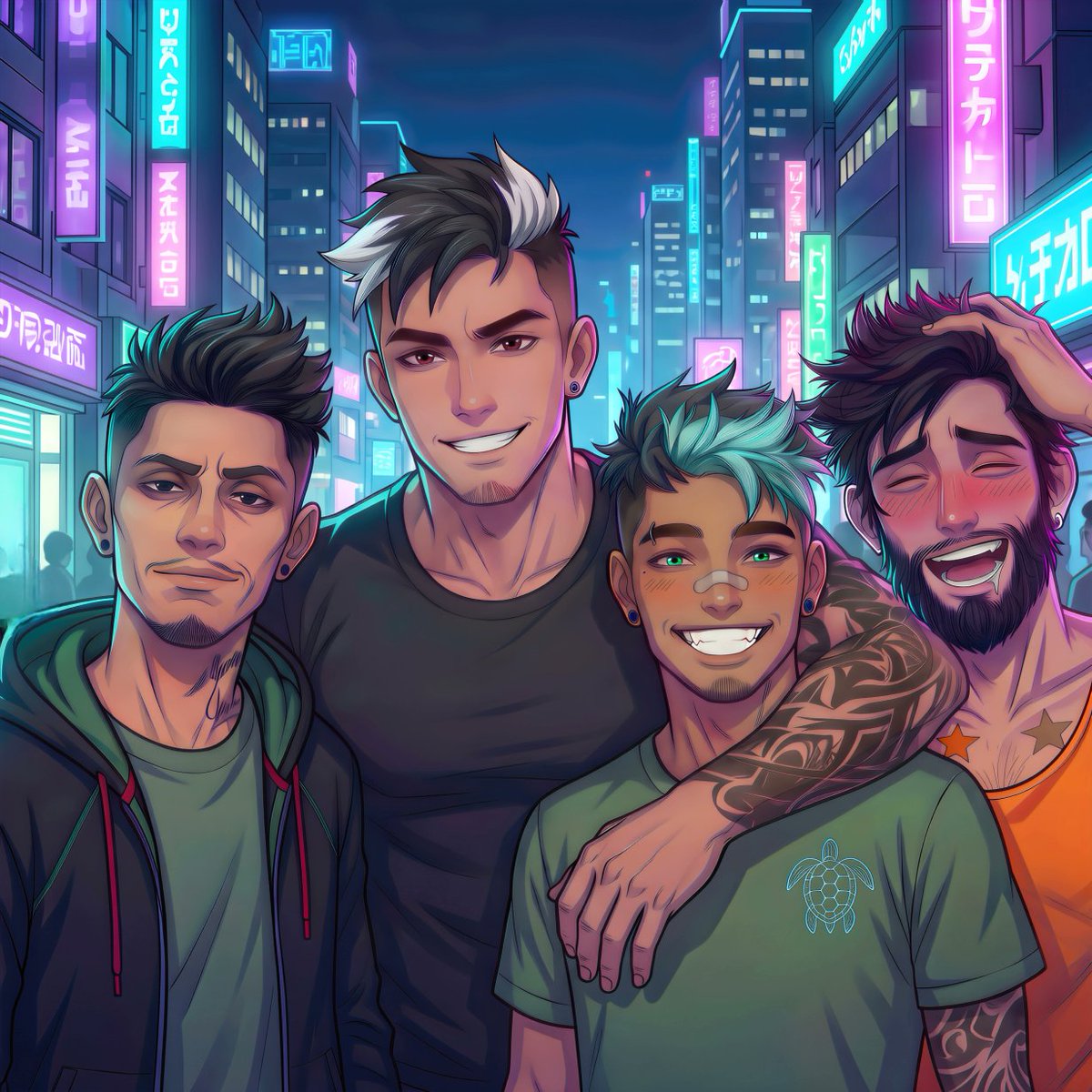 Trueclash_games's tweet photo. Meet the fighters of Vibrant City. 📷📷​In TrueClash, these four aren't just MMA competitors—they have secrets, scars, and motivations of their own. Will you train them for the ring, or choose a slow-burn romance?  ​Play the demo now: https://t.co/aF4k8VXC4t 📷 https://t.co/xFpY09omGV