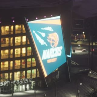 GTAWikiOfficial's tweet photo. The Vice City Narcos are a new basketball team in GTA 6 based on the Miami Heat.

They play in the League of Basketball (LOB), GTA's version of the NBA, at the Sahara Arena, based on the Kaseya Center.

Sahara, the GTA 6 parody of Amazon, sponsors the team's arena and jerseys. https://t.co/DgWKm6MOAu