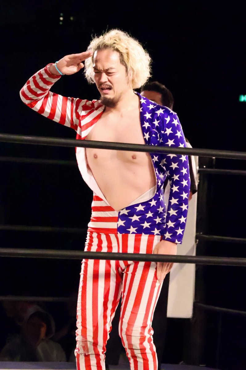 Sakura51247's tweet photo. USA！USA！ヒロシさん🇺🇸
#basara_pw
 #CHARISMANIA
#ddtpro https://t.co/8CvP9D9yDa