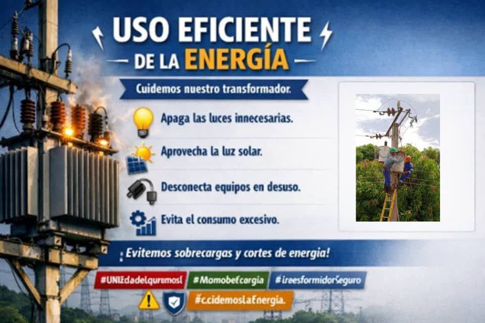 empresa_isla's tweet photo. 🌞 La energía que cuidamos, nos cuida.
Cada vez que apagamos una luz innecesaria o desconectamos un equipo en desuso, protegemos nuestros transformadores y garantizamos el servicio para todos.💡 Actuemos con conciencia, pensemos en comunidad. https://t.co/LBjHA1FRr4