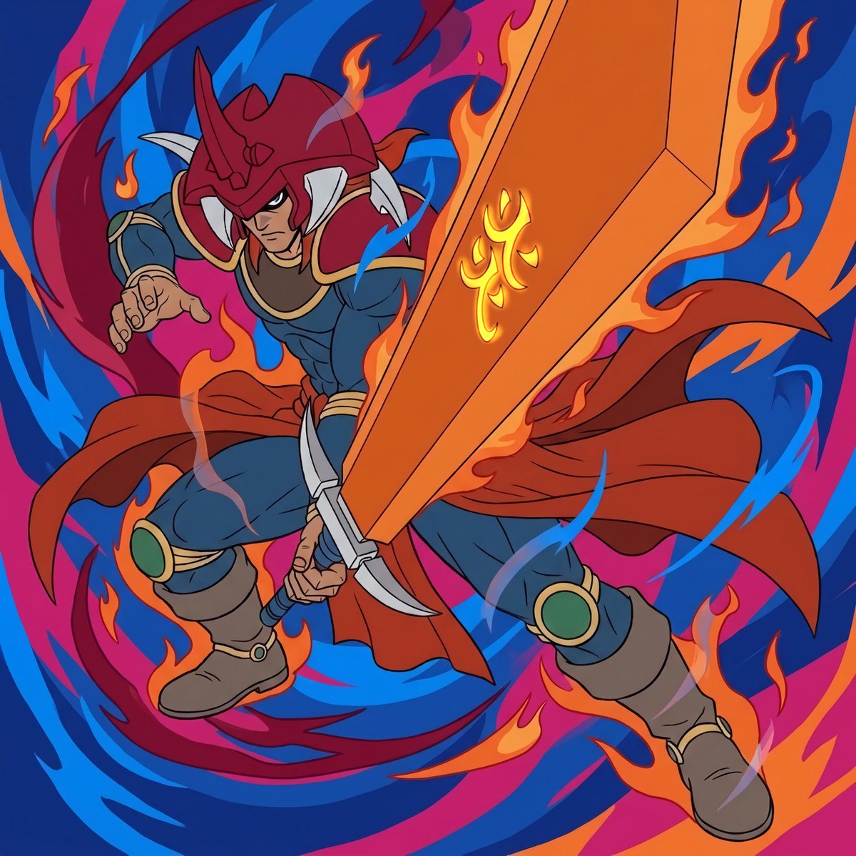 zombierago's tweet photo. 王国編で城之内が使用したモンスター達
９・炎の剣士　Flame Swordsman
10・マグネッツ１号２号���M-Warrior1•2
11・カルボナーラ戦士　KarbonalaWarrior
12・格闘戦士アルティメーター　Battle Warrior
マグネッツは、こういう芸人のコンビがいてもいいよねっていう変態感がある　#yugioh #遊戯王 https://t.co/a4dOE4Fs4A
