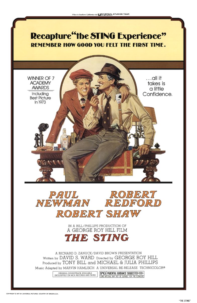 TallyMichelle4's tweet photo. #TheSting (1973)
Two grifters team up to pull off the ultimate con.
#TwistInMovies #FilmX https://t.co/0J1Ft8Zg7T