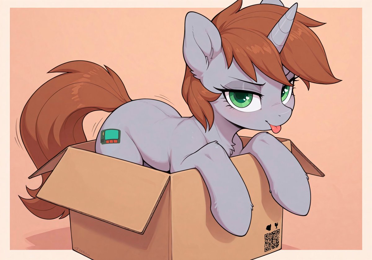 TitkinCXC's tweet photo. #MLP #falloutequestria #foe #AIart 
Pony box! https://t.co/FaAhz1P2kl