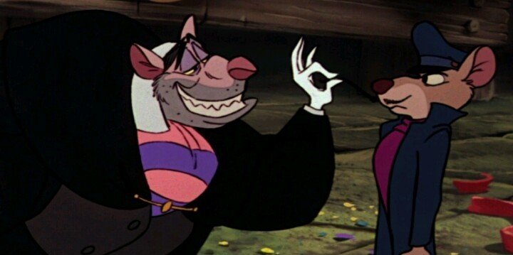TheYbbor's tweet photo. Happy birthday to The Great Mouse Detective!!!
I love this very underrated movie, and I love all the dynamics, including Ratigan's with Basil it's a masterpiece!!! https://t.co/uFQaDVWiPn