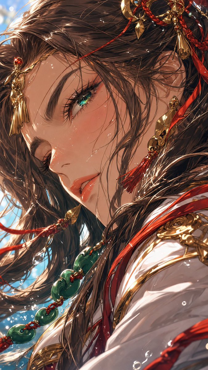 chemi_oji's tweet photo. 「こっち。目、そらさないで」 アメノミチヒメ / Ameno Michihime #AIart #AIイラスト https://t.co/K4SCtgcdbo