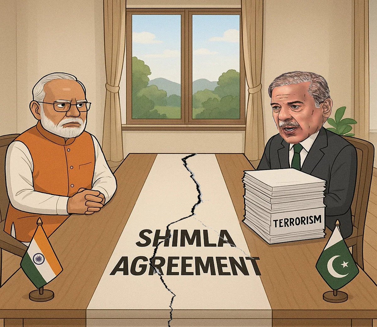 ShivaniArora_85's tweet photo. India's position remains that bilateral dialogue—not global platforms—and an end to cross-border terrorism are essential
Peace demands action,not rhetoric
#ShimlaAgreement1972 #NoTalksWithTerror
A signed agreement carries responsibility
@Vedmalik1 @AadiAchint https://t.co/1Ag4W13KKq