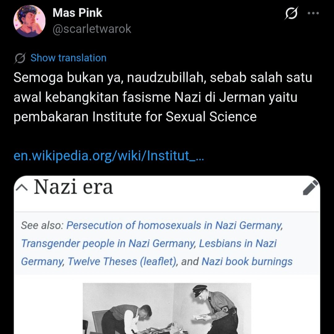 scarletwarok's tweet photo. Btw persekusi homo itu pertanda awal kebangkitan Fasisme https://t.co/I0VrZjhX7G