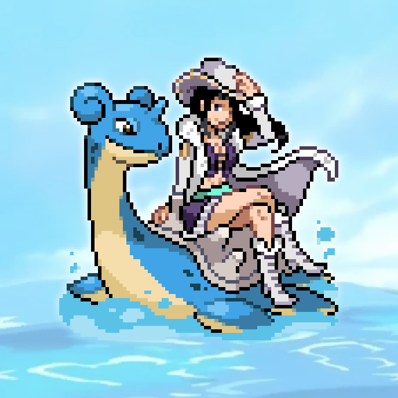 Brumirage's tweet photo. "Pokémon trainer Nico Robin wants to battle !"
Trainer sprite made for the winners of RBY World cup on Smogon 🌊

#pixelartㅤㅤㅤㅤ #Pokémon https://t.co/J8E65g8gky