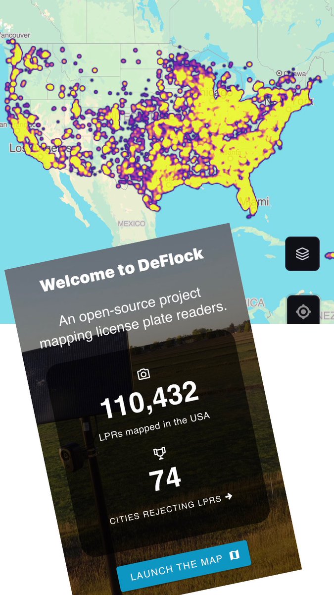 RealDrJaneRuby's tweet photo. 🚨110,058 Flock cameras in the U.S. as of July 1st, 2026.

1000 more going up EVERY DAY

https://t.co/69PMBfzvkG https://t.co/ZPpPQ0rWJd