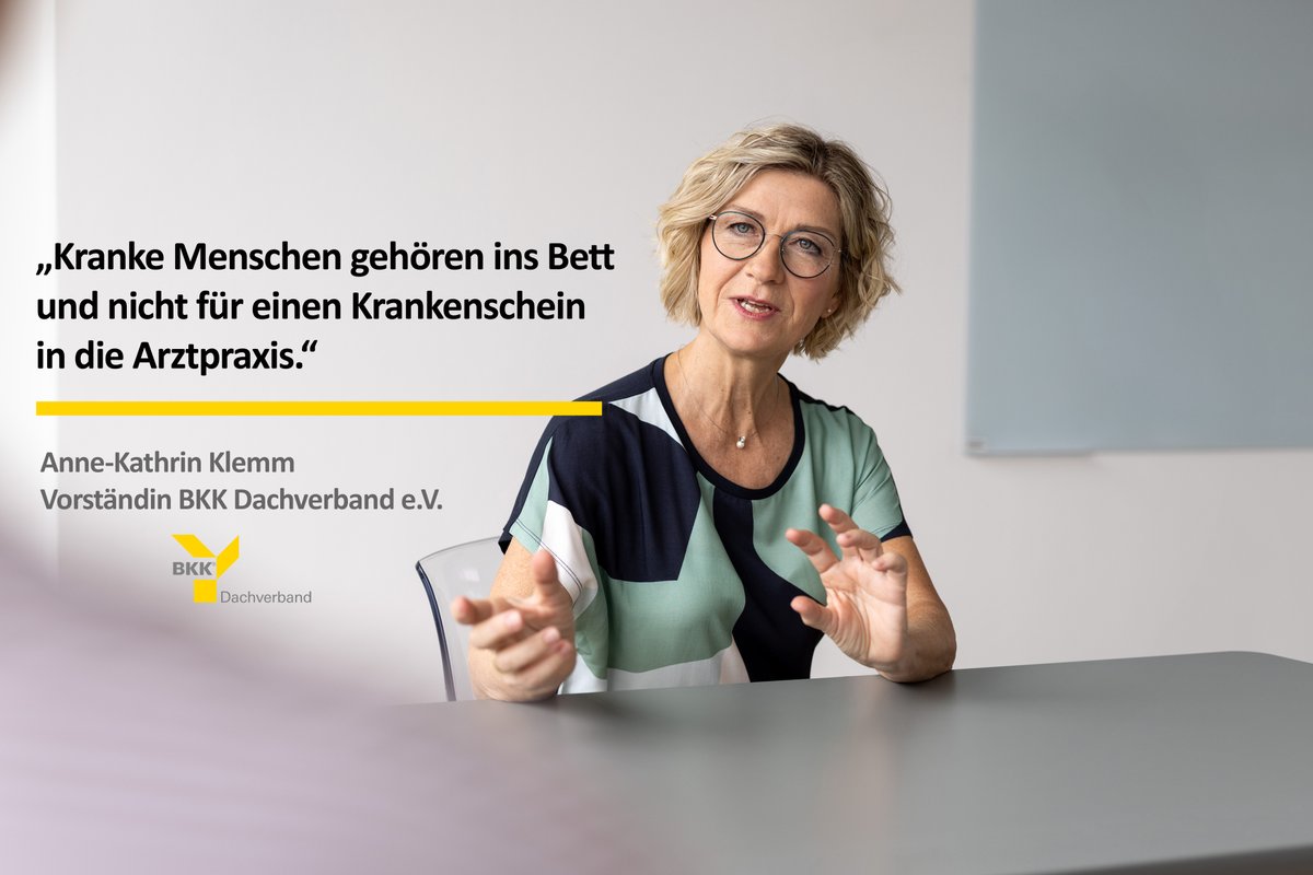 BKKDV's tweet photo. Die Regierungskoalition setzt bei der #TelefonAU auf Misstrauen statt auf Evidenz: Eine Regelung, die nur 0,85 % aller Krankschreibungen betrifft, wird gestrichen – und dafür bekommen Arztpraxen mehr Bürokratie und Patientinnen/Patienten mehr Wartezimmer.
https://t.co/5NFl7nphvX https://t.co/eBrbUY5BA1