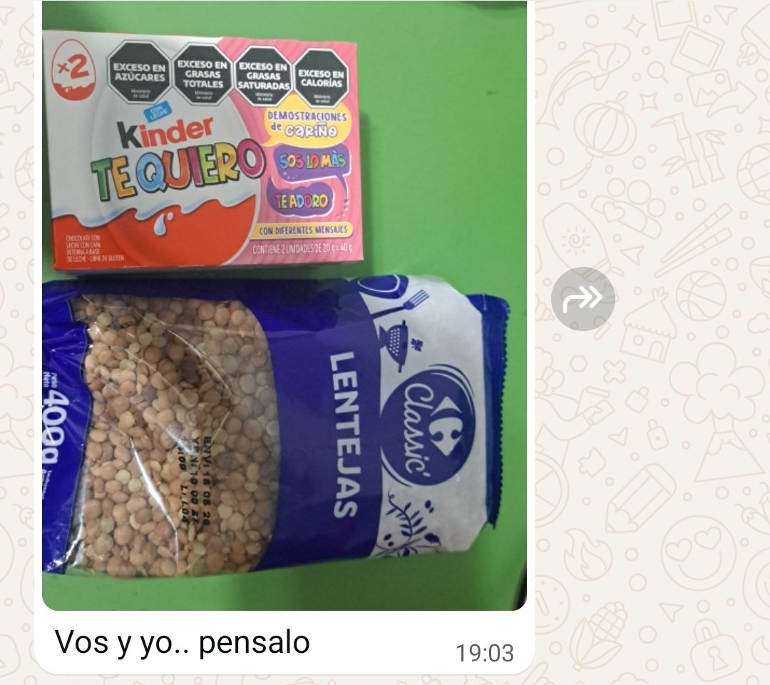 agusciaba's tweet photo. Dijo y me conquistó. Alguien que te cocine guiso de lentejas el día más frío del año y caiga con golosinas. https://t.co/L2nGq4Ieyy