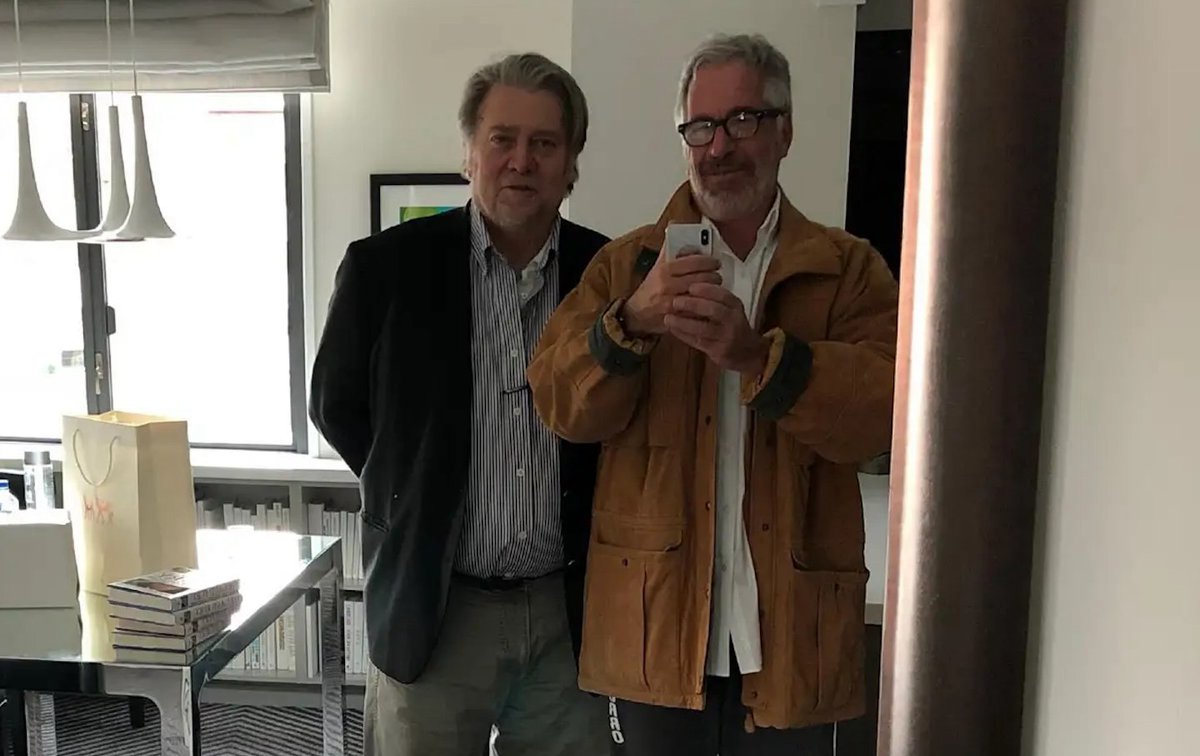 Wmb_Bravo's tweet photo. @brianeharrison Uggo #SteveBannon hung out with #Epstein.

I don't give a fuck what a #Pedo's think. 

Are you a #Pedo too? https://t.co/4pHj5Kgq4u