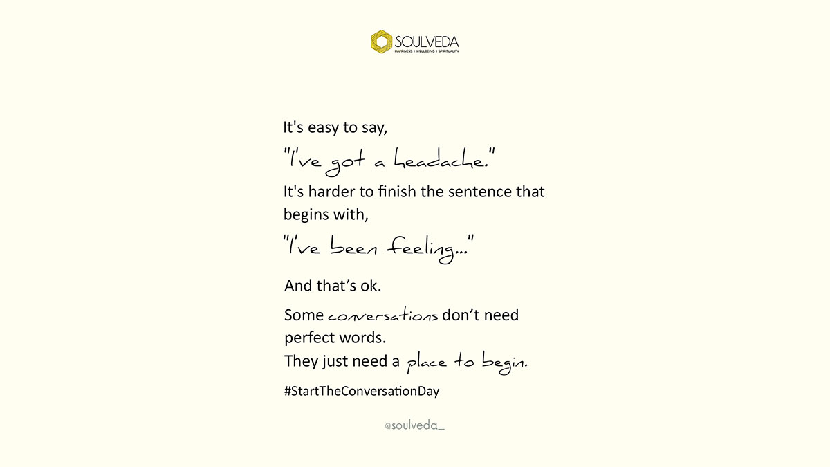 soulveda's tweet photo. Sometimes people just need to feel heard. #StarttheConversationDay

#conversation #mentalhealthawareness #mentalhealthconversation #mentalhealthmatters #talk #supporteachother #mentalhealthstigma #breakthestigma #bekind #wellbeing #wellbeingjourney #Soulveda https://t.co/CwKrPsfNRb
