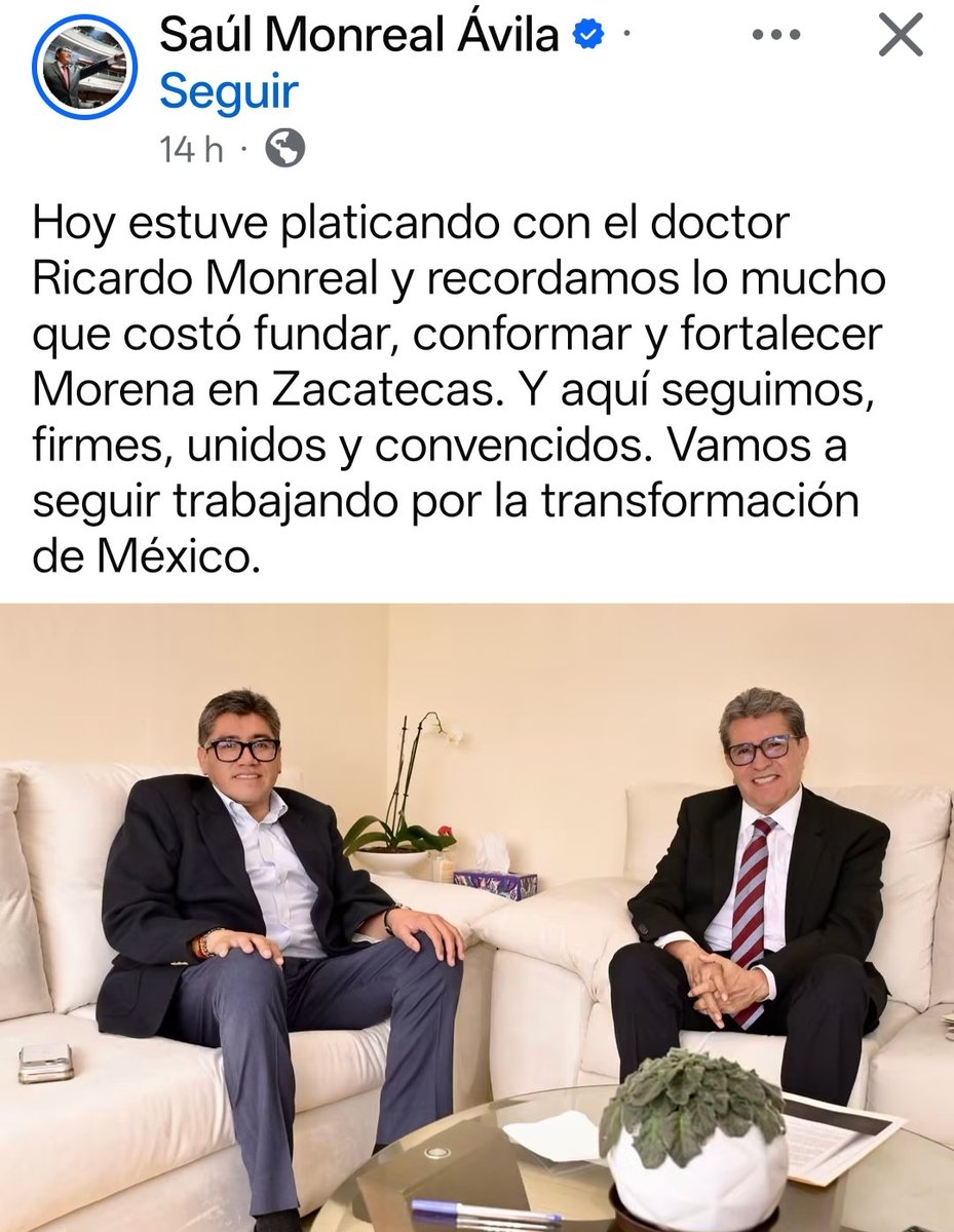 AlexBaks82's tweet photo. Me imagino al Saúl Monreal pensando: No, no, no... si escribo "mi hermano" va a sonar a nepotismo. Mejor: "el Doctor Ricardo Monreal" 🤣 https://t.co/yjLX8AWylH