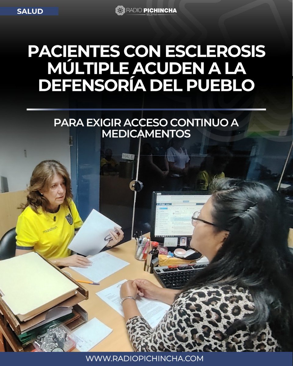 BERTHAVELEZ's tweet photo. El Gobierno presume compras de medicamentos para el @IESSec, pero la realidad es que pacientes con esclerosis múltiple siguen sin sus fármacos y acuden desesperados a la @DEFENSORIAEC.

 Mientras tanto, los recursos van a eventos y promoción institucionales en lugar de resolver el desabastecimiento que ya causa daño irreversible. Promesas vacías una vez más, queremos  acciones inmediatas, no más anuncios.

Aquí más detalles 👇🏻👇🏻https://t.co/Zvg8nFUxO6

#NosGobiernanIndolentes #SOSSalud #LosCorruptosSiempreFueronEllos 
#NosGobiernanDelincuentes