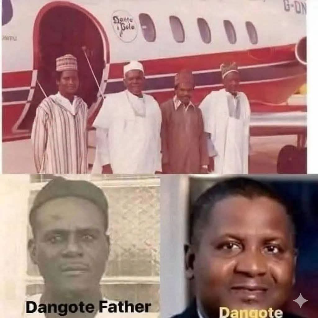 Nsangou_Khadafi's tweet photo. Voici une photo du grand-père d'Aliko Dangote, Sanusi Dantata.  Il était l'un des plus riches du Nigeria, dans les années 70...

Choquant !!!  L'arrière-grand-père de Dangote était également le plus riche d'Afrique en 1955
Aliko Dangote est née dans une famille milliardaire , ne laissez aucun conférencier motivateur vous tuer. Vous faites de votre mieux.

<< Koh j'ai commencé avec un Tubercule, aujourd'hui j'ai usine de manioc.... Bad! 😁🧑‍🦯>>

😂😂😂 Ça m'a bien fait rire ce texte... Oh là là mes frères africains...
En tout cas celui qui veut abandonner n'a qu'à abandonner...