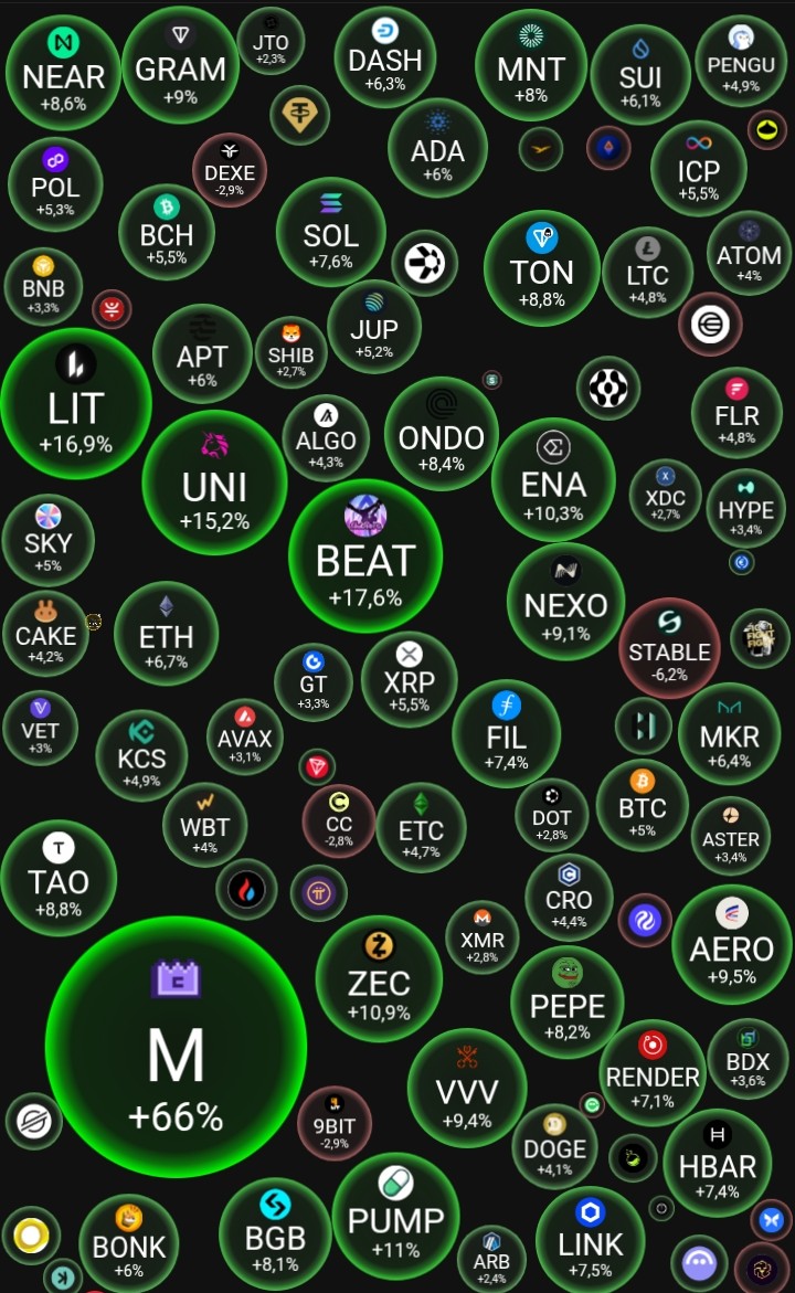 giabao_crypto's tweet photo. Uptrend hả anh em?

Chưa bao giờ thấy market xanh nhiều thế này.

Xanh sắp chín hay
Xanh vỏ đỏ lòng hay
Xanh giả dối đây?

Anh em nghĩ sao?
#Uptrend #Btc https://t.co/HNwXclo06M