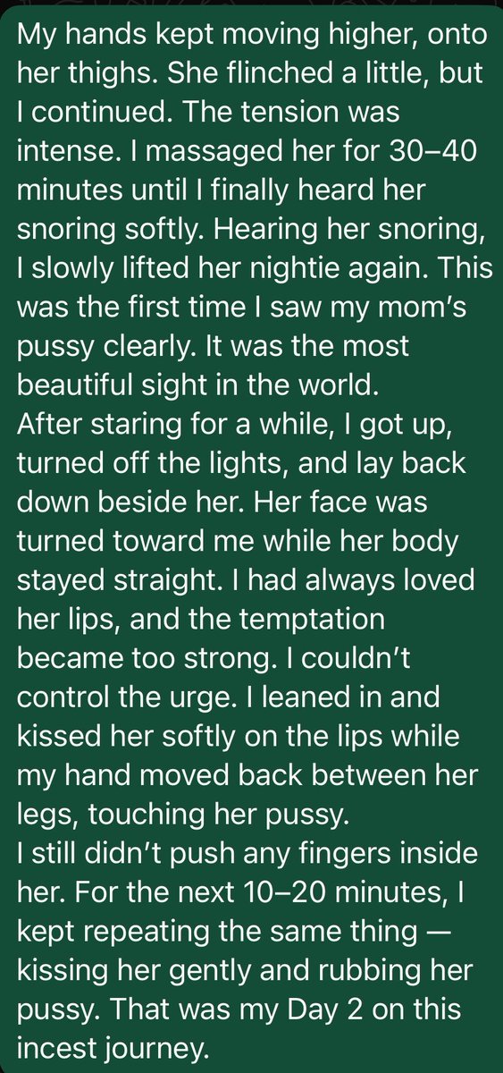momsislover22's tweet photo. My incest story part - 4,
I swear my story is real. 
I have had dms saying it’s fake, I swear on my mom that whatever I’m saying is true.

#mom #sis #cuc #inc #love #world #real #true #best https://t.co/KcPBe9nUrm