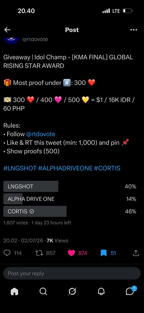 lunalettee's tweet photo. @rtdovote for #CORTIS https://t.co/fQY75dZDtJ