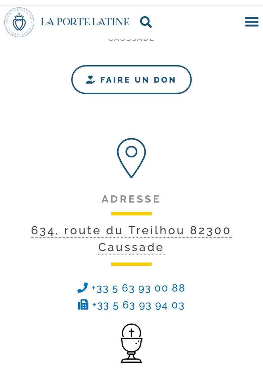 effa_laetitia's tweet photo. ⚠️ Alerte vigilance, l’abbé Groche de la Fraternité Saint Pie X se trouve au prieuré de Caussade, pour rappel il a reconnu des viols sur mineurs notamment au Gabon.
Le lieu accueille des enfants, des paroissiennes inquiètes ont alerté @VictimesFSSPX
#Caussade #FSSPX https://t.co/QVsDYcnhkq