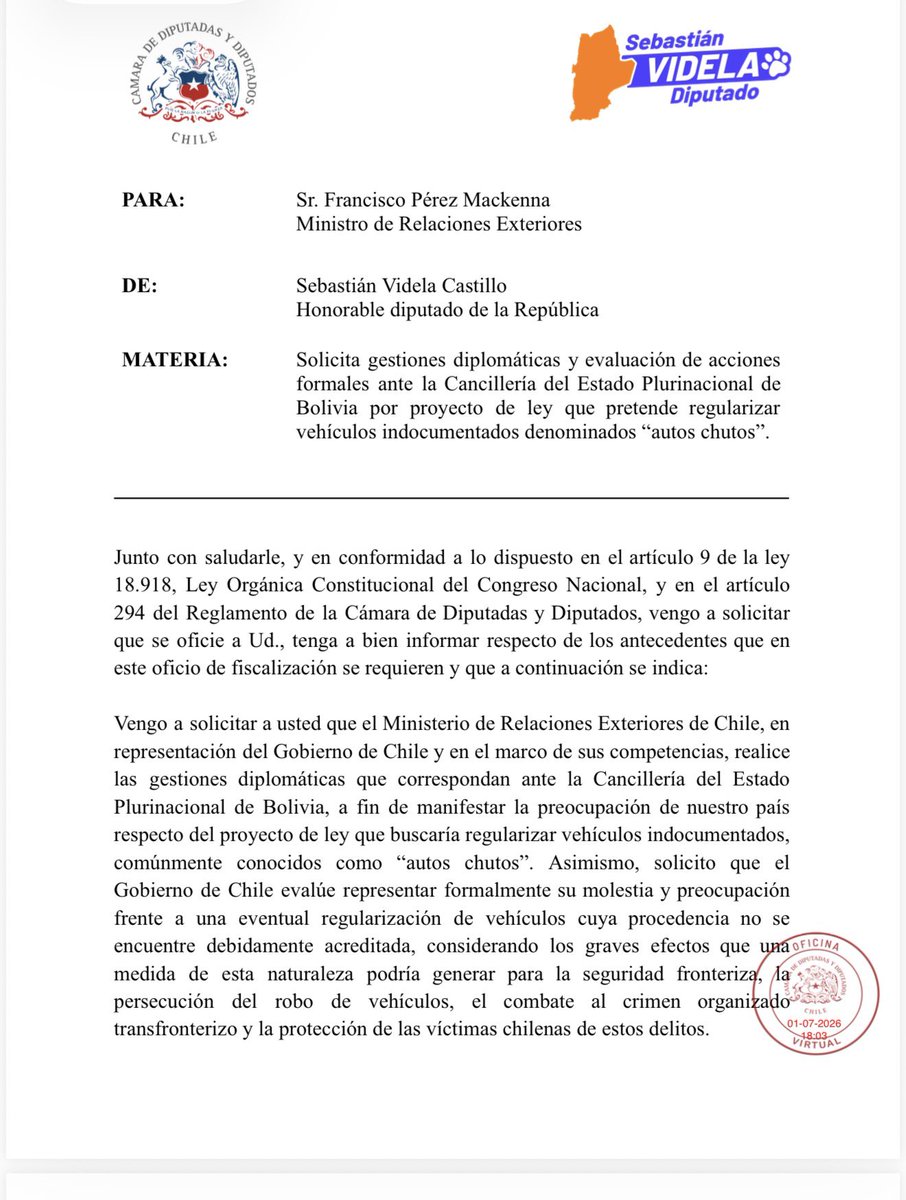 Sebastián Videla Diputado tweet media