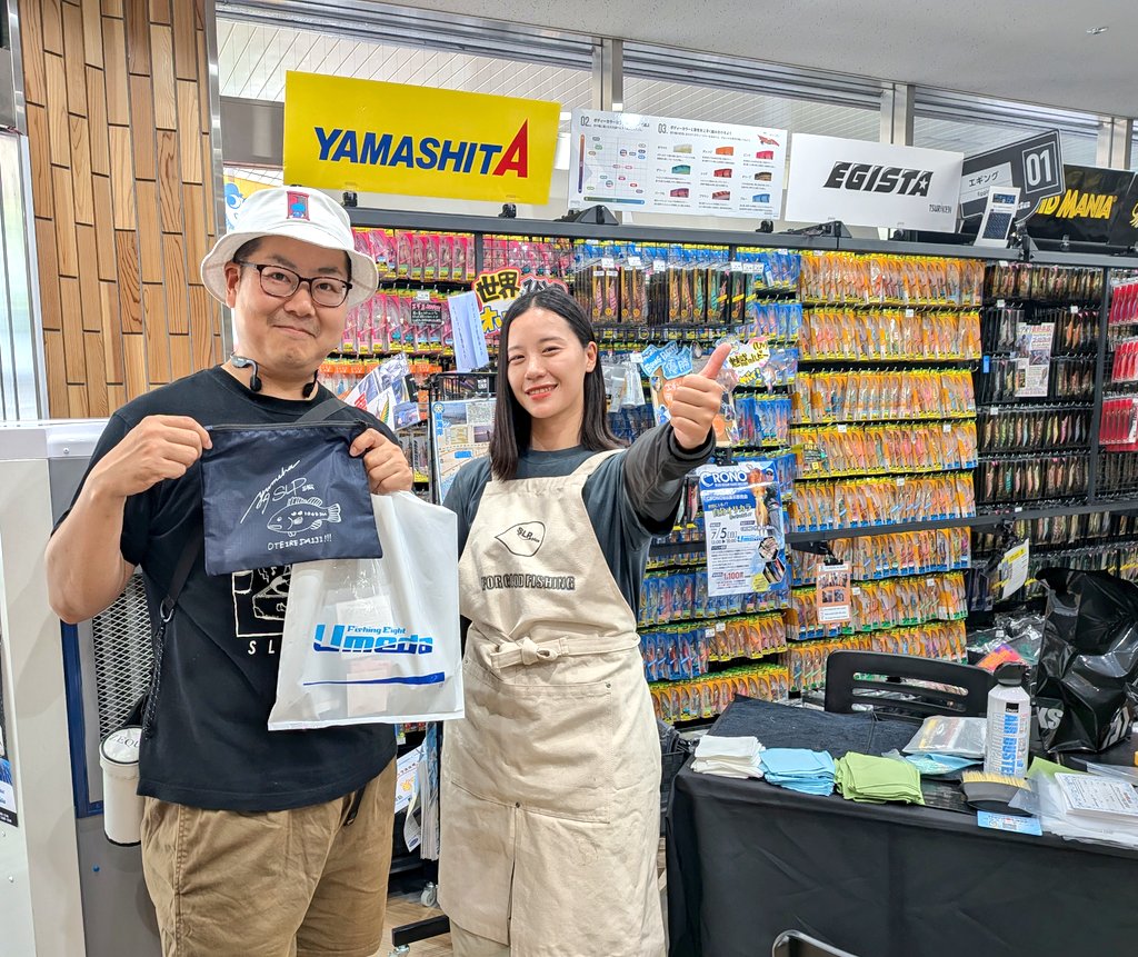 TBbackyardStaff's tweet photo. 本日はバックヤードを飛び出して、またもや推し活に行ってきました😆🙏
本日はエイト梅田にみまっちゃんが来てくれたので、その場でリールを購入してハドラスコーティングみまチャージをしてもらいました💪
いやぁ～ギンギラギンに輝くミマティーズは最高であります🥳

@SLP_MORIYA 
#slpplus https://t.co/EyKPHbVNGq