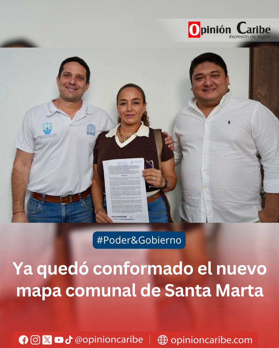opinioncaribe's tweet photo. #PoderYGobierno | La Secretaría de Gobierno inició la notificación y entrega de los actos administrativos que oficializan a los dignatarios elegidos en las elecciones comunales del pasado 26 de abril. El proceso se realizará de manera progresiva.

▶️https://t.co/rmw88DEEOJ

@by_vicro500 @ElCallejeroSM @SantaMartaDTCH @CarlosPinedoC @secretariagob @camilogeorge1