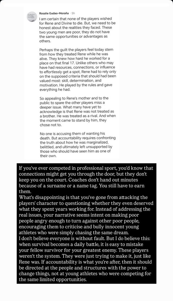 weeluvsbiang_'s tweet photo. “If accountability is what you're after, then it should be directed at the people and structures with the power to change things, not at young athletes who were competing for the same limited opportunities.” ‼️
-Aimar Okeke https://t.co/a87n6IAazQ