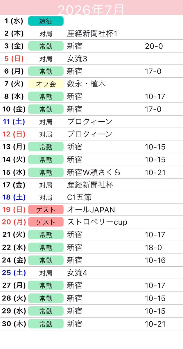 sugimuraemi's tweet photo. ７月のスケジュール🗓️
産経新聞杯Pixyチーム参戦します✨
Pixyリーグ
@picyanmomo2 

ゲスト活動
19日オールJAPAN
20日ストロベリーcup

毎日23:00より雀ナビします🀄
https://t.co/dtbwrUrE5p https://t.co/Zmr9WQQ3qF