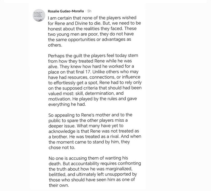weeluvsbiang_'s tweet photo. “If accountability is what you're after, then it should be directed at the people and structures with the power to change things, not at young athletes who were competing for the same limited opportunities.” ‼️
-Aimar Okeke https://t.co/a87n6IAazQ