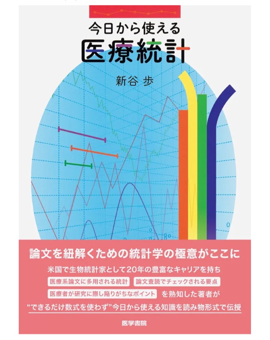 一歩進んだ医療統計学 hamizuhanamizu_ この本をオススメします