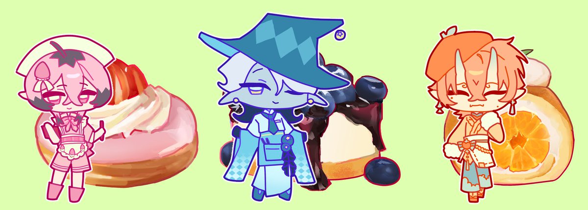 daydromania's tweet photo. my first attack: fruit dessert! #artfight2026 https://t.co/gYZ7lSdlXy
