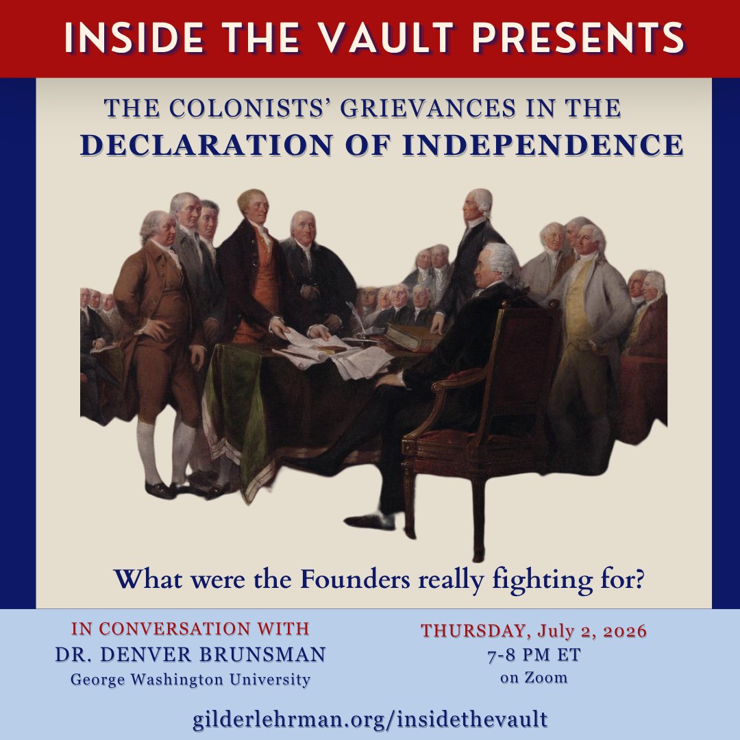 The Gilder Lehrman Institute of American History tweet media
