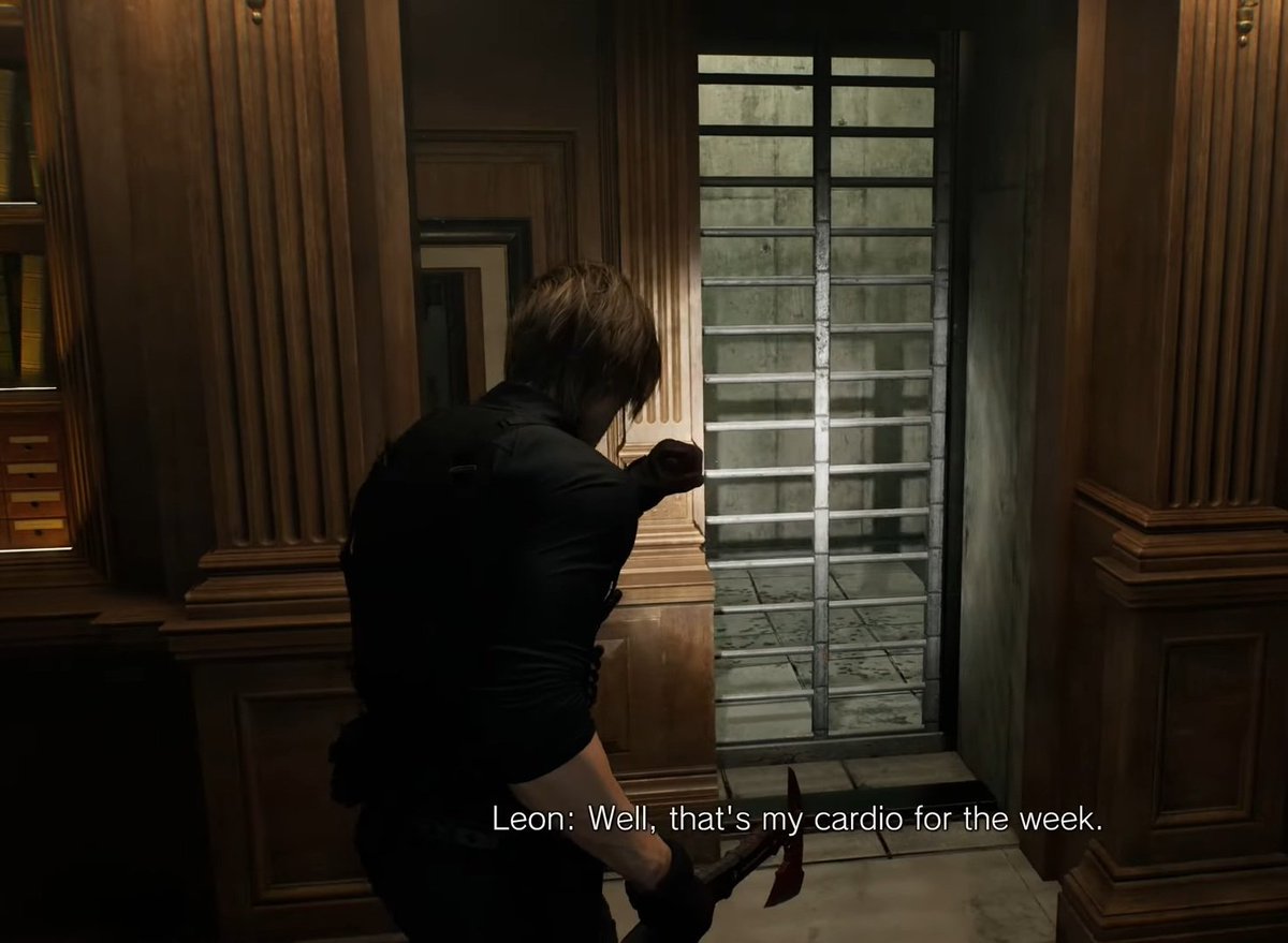 leonshipmovment's tweet photo. So down bad for re9 Leon that I unironically laughed at his one liners https://t.co/KTVgPnqPyu