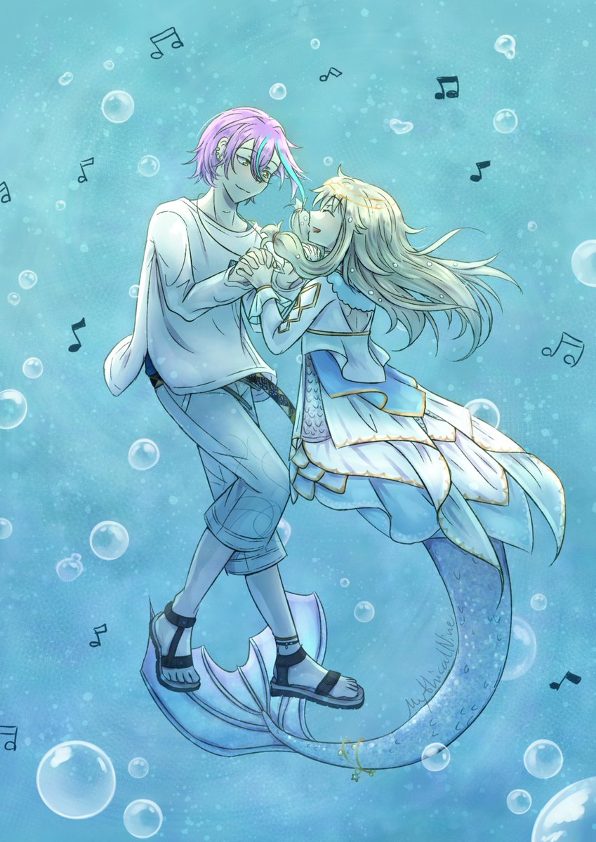 MythicalNine's tweet photo. #RuineneWeek2026 - Day 2: Mermaid
my hand hurt after this one, whoops-
#類寧々 #ruinene https://t.co/RLOjfdBveN