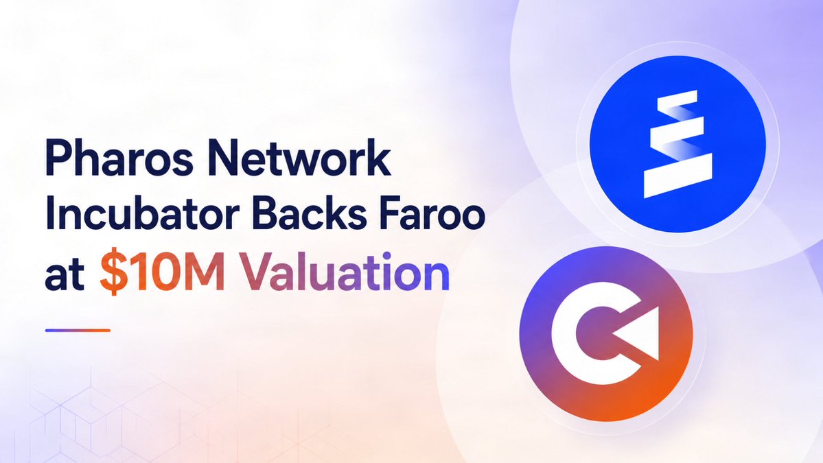 Farooxyz's tweet photo. We're excited to announce that Faroo has been selected as the first project incubated by @pharos_network and is receiving strategic backing through the Pharos Incubation Program at a $10M valuation.

Powered by @Bifrost liquid staking infrastructure, Faroo is building a new generation of yield products that combine crypto-native staking with real-world asset returns.

As part of the Pharos ecosystem and the RealFi Alliance, we'll continue building the infrastructure that connects programmable finance with real-world yield.