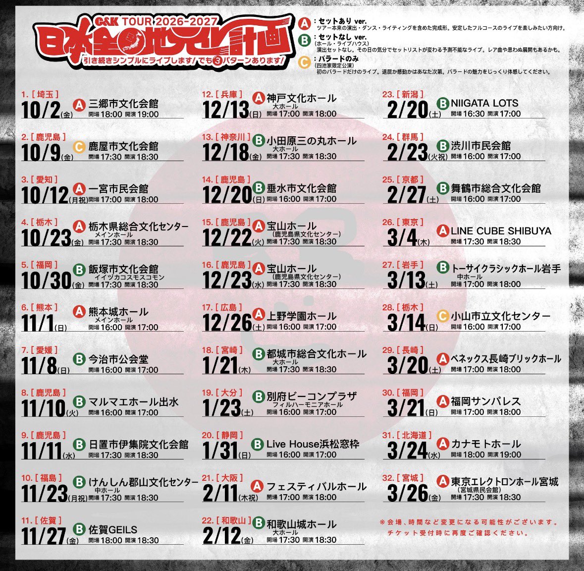 前半2箇所だけだけど､FC1次先行の抽選完了ーっ⭐️!! 抽選結果発表が