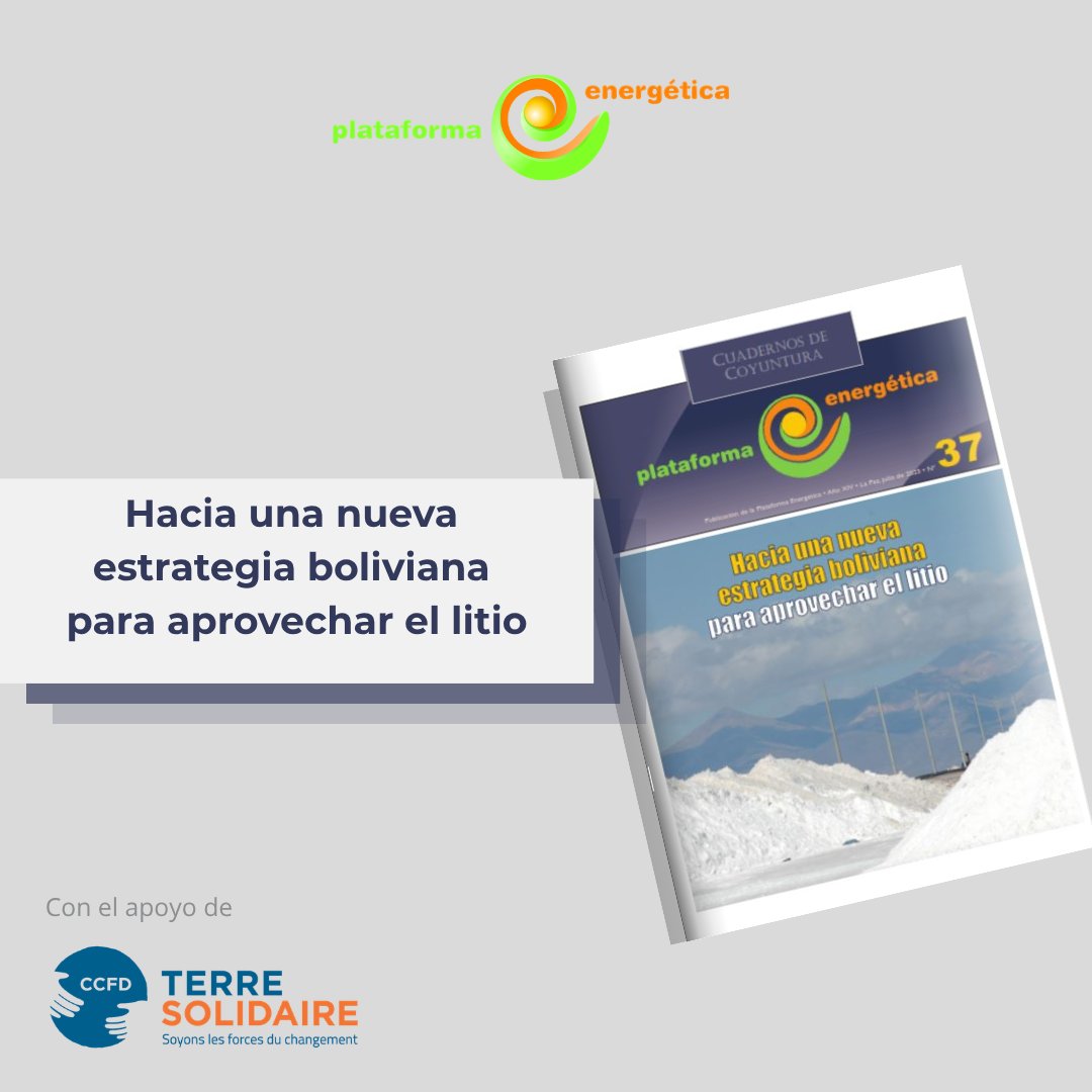 plataformae's tweet photo. El número 37 del boletín Cuadernos de Coyuntura presenta una evaluación crítica del modelo boliviano de aprovechamiento del #litio y propone lineamientos para una estrategia nacional más eficaz y sostenible.
Lee el análisis completo aquí: https://t.co/YPDoEEgK0a https://t.co/Uh1SvxNY4F