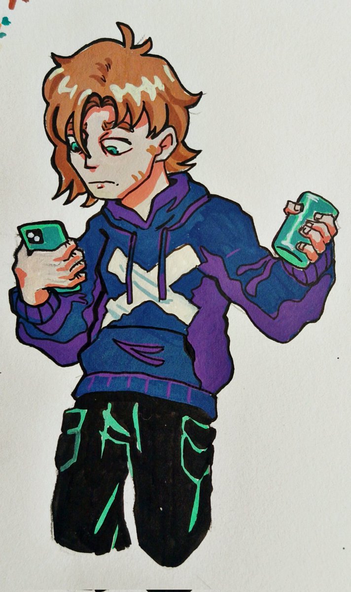 HL8a6hfwJwa519L's tweet photo. Ino and Belphegor with acrylic markers BUT I accidentally made Belphegor's hair orange💀
#FT_ART https://t.co/frbswAgPLk